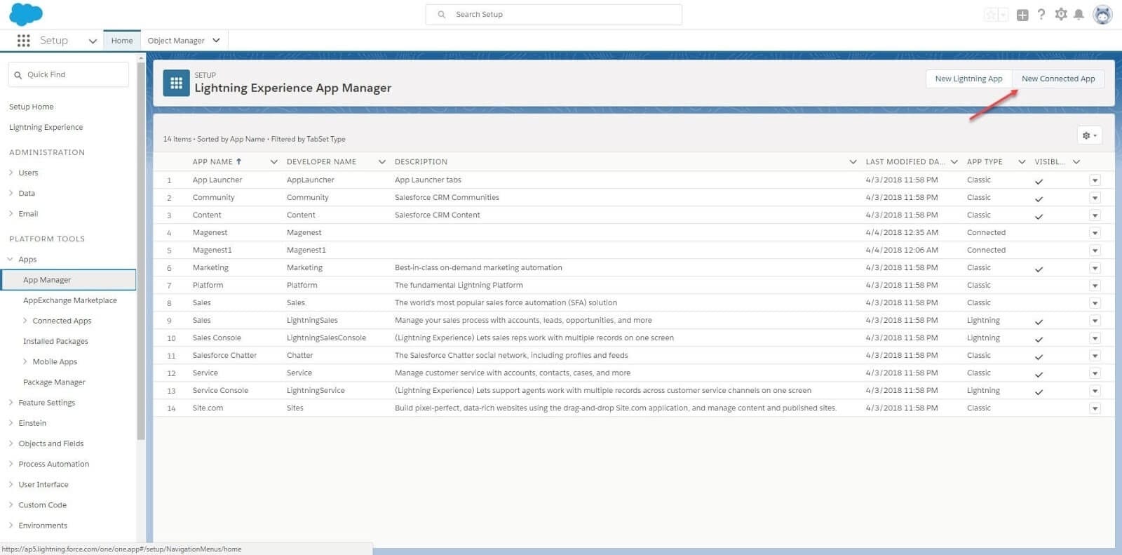 App Manager in Salesforce